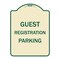 Signmission Guest Registration Parking Heavy-Gauge Aluminum Architectural Sign, 24" x 18", TG-1824-23923 A-DES-TG-1824-23923 - alternate 1